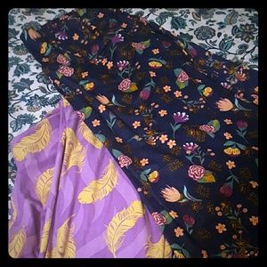 Lularoe azure skirt and TC leggings